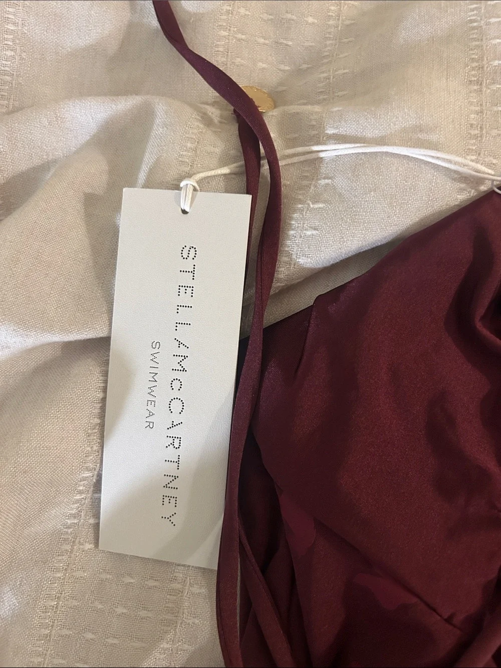 Stella McCartney Maroon Horse-Print One-Piece